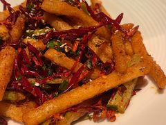 干煸香辣藕条-绿茶餐厅(珞珈创意城店)