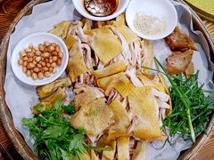 农家簸箕捞鸡-山旮旯农家菜(曲江店)