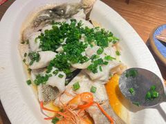 葱油淋鲈鱼-常来小聚·广州非遗传承餐厅(地王广场店)