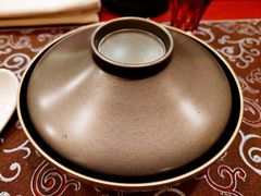 甜豌豆鲜虾鸡蛋汤-九献创意菜·牛排料理(亮马河花园店)