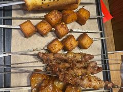 秦川黄牛招牌烤肉筋-叁宝烧烤 西安烧烤 领跑品牌(学府路店)