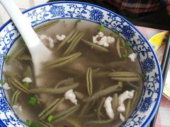 莼菜肉丝汤-湖山人家·湖景餐厅·特色农家菜(太湖西山店)