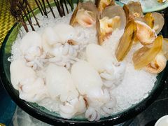 海蚌拼小墨鱼-半岛翡丽海鲜自助餐厅(观风亭店)