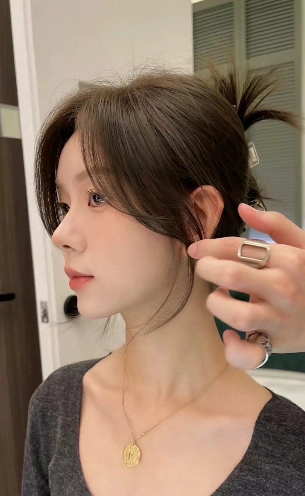 中分发型的柔美