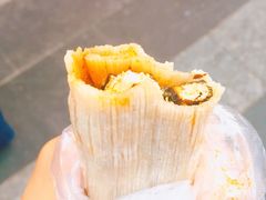 冷面卷黑豆腐-小红旗臭豆腐炸冷面(万达店)