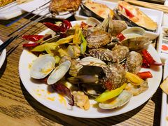 辣炒蚬子-潮庭·大连海鲜·炭火烧烤·扇贝王(大连店)