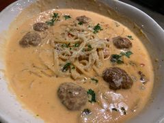 雪绒奶油肉丸意面-黑角餐厅美式狂野Blackhorn(昌茂花园店)