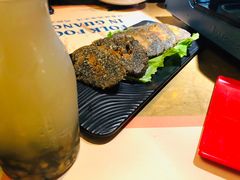 香煎三江黑米粽-老表记广西宵夜螺蛳鸭脚煲(西大店)
