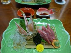 雪蟹和中肥鲔鱼刺身-札幌かに本家(福岡那の川店)