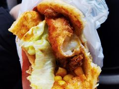 -小红车炸蛋葱油饼
