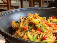 干锅有机花菜-娄三少·老北京春饼烤鸭家常菜(富力又一城店)