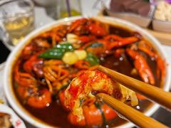 招牌蒜茸龙虾-京韵胡同·酱香羊蝎子火锅涮肉(长寿路店)