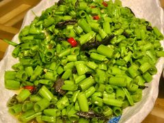 干巴菌炒空心菜-醉云喃