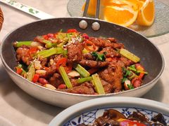 小炒孜然牛肉-小菜园新徽菜(无锡宜家荟聚中心店)