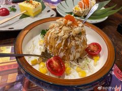 炸温泉蛋土豆泥沙律-仙隐小鹿中華の日料(正弘城店)