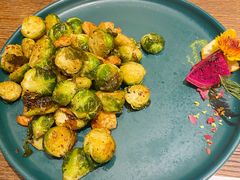 孢子甘蓝煎虾仁-甜阿姨·天台花园私房菜(万松园店)