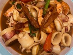 酱油水鲜鱿大虾-八闽饭店闽南小镇(铁西店)