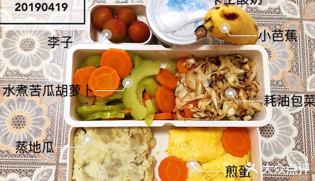 水果等 虽然前一晚会想好第二天的食谱