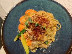 芝士蘑菇鲜虾意大利面-BE BRIGHT KITCHEN(正佳广场店)