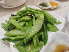 猪油渣炒芥兰-香港新发烧腊茶餐厅(水围店)