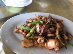 酱爆鱿鱼筒-乡味海鲜农家菜·巽寮土窑鸡(地道美食店)