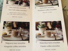 菜单-纽约咖啡馆