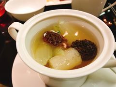 菜胆羊肚菌炖竹笙-北京四季酒店·采逸轩