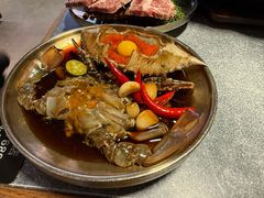 -草家酱蟹炭火烤肉店(珲春南路一店)