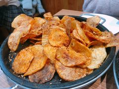 烤土豆片-味之朝·烤盘牛肉·松兰拌饭