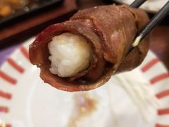 铺天盖地顶级澳牛肉火焰寿司-仙隐小鹿中華の日料(正弘城店)