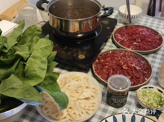 鲜牛肉火锅两个人在家吃到撑