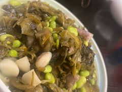 咸菜毛豆炒菱角-绍兴名菜馆(可乐路店)