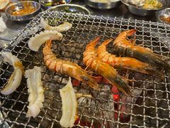 烤虾鱿鱼拼盘-釜山火炉·海鲜烤肉(紫藤路店)