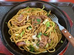 肥牛铁板意面-江汉大学三号食堂
