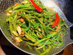 干锅扁豆丝-额娘·春饼烤鸭(怀特店)