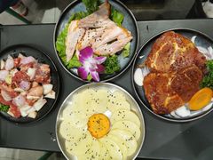 山野招牌鲜拌牛肉-山野的朋友露营炭火烤肉