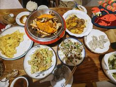 -东来菜馆•手抓海鲜家常菜•海鲜锅贴(鸽子窝店)