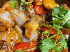 蒜香啫猪颈肉-鹊玥·粤菜小馆(汇智国际商业中心店)