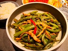 豆角丝炒肉拌转百刀-日上三甘(三里屯店)
