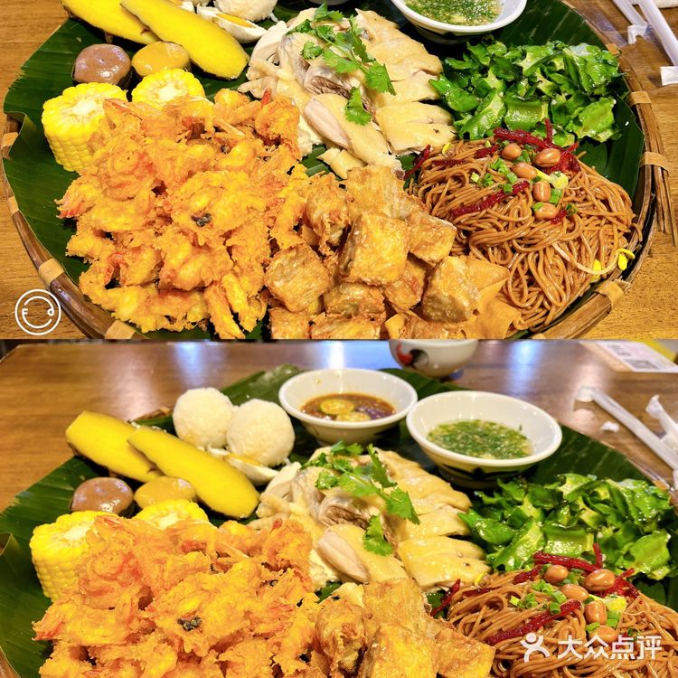 店铺名：文昌老街簸箕饭 美食探店 地方特色美食