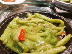 铁板鲜芋梗-农厨好味·温泉鹅·农家菜