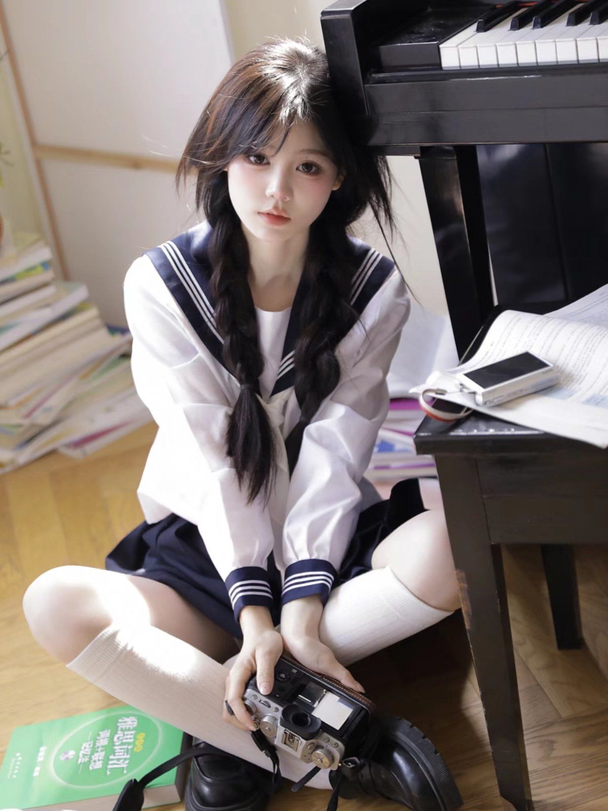 放学后一起走好吗/校服 超元气的校园制服写真