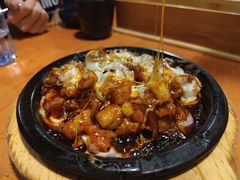 铁板芝士鸡肉-肥肥虾庄·金牌油焖大虾(杨园滨江时代walk店)