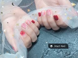渐变+晕染-StartNail美甲