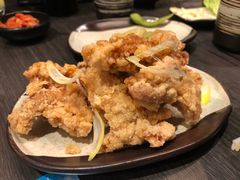 自家制葱油汁炸鸡-名代宇奈备长炭烧鳗鱼居酒屋