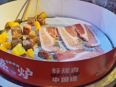 菠萝牛肉粒-秦炉烤肉(财富中心店)