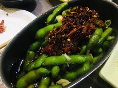 脆爽凉拌毛豆-靓靓蒸虾(中山公园店)