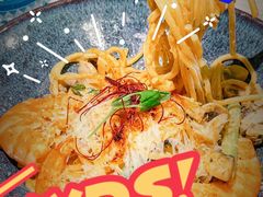 芝士蘑菇鲜虾意大利面-BE BRIGHT KITCHEN(正佳广场店)