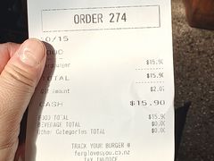账单-Fergburger(皇后镇店)