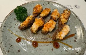 Fresh Morel Mushrooms Wrapped in Fresh Shrimp